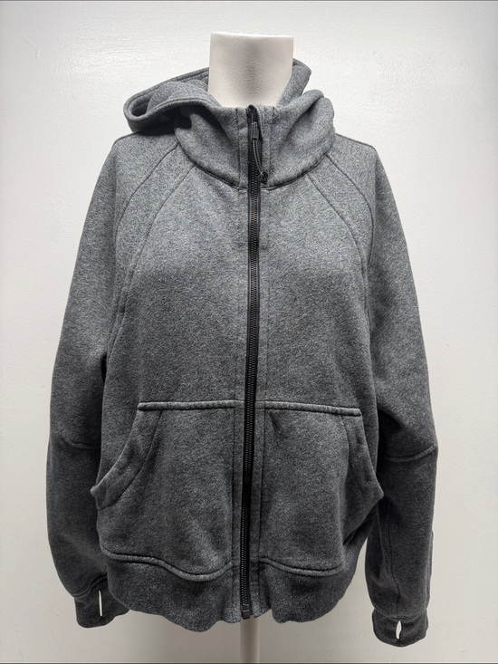 lululemon athletica Tops - Lululemon Scuba Hoodie Oversized Full Zip Hooded Sweatshirt Fleece Gray M / L